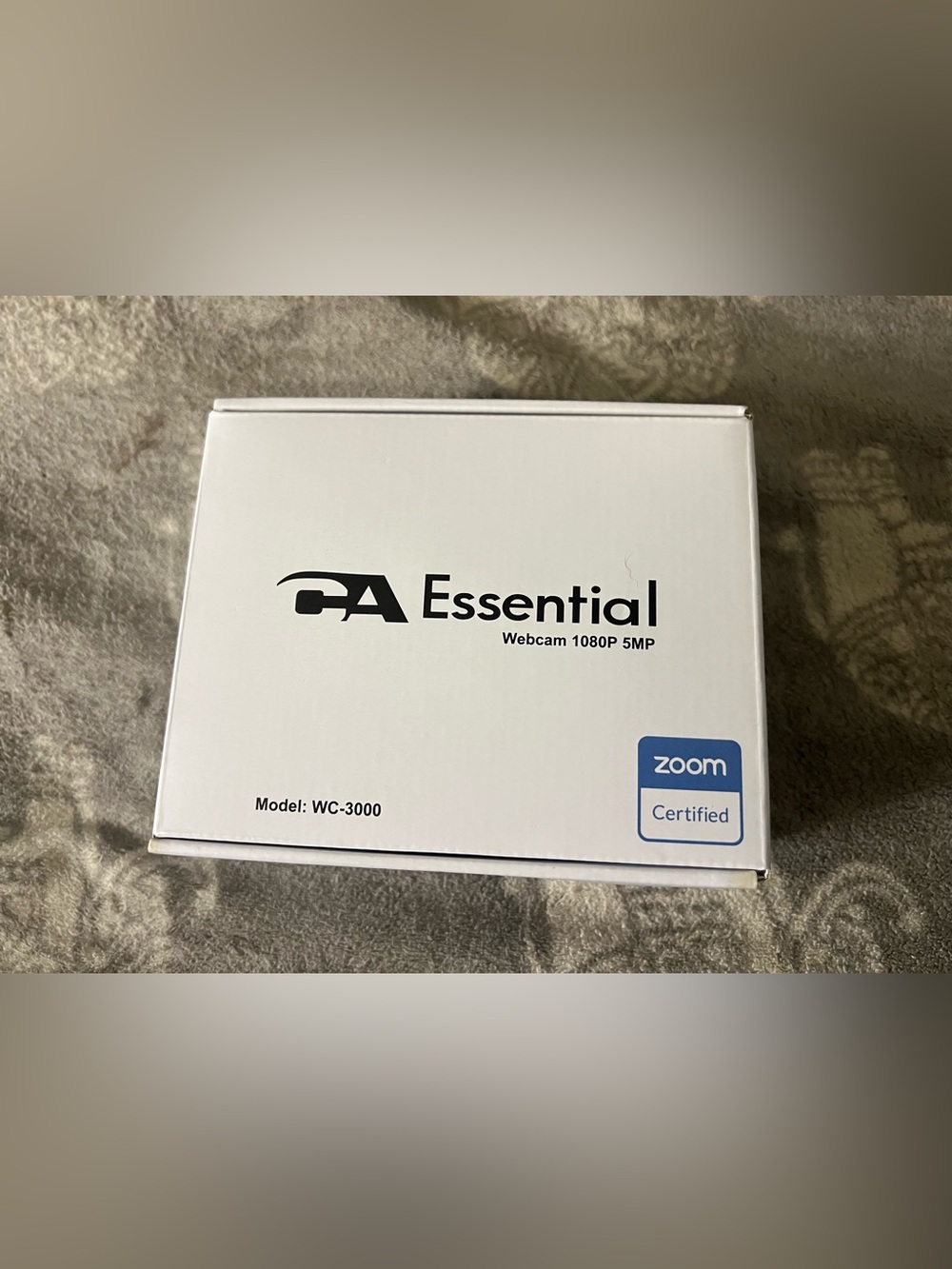 Essentials White WC-3000 1080P 5MP Webcam - Zoom Certified